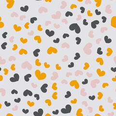 Seamless pattern with hearts for Valentine's Day