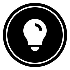 Bulb Circular line icon