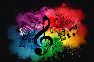 gay pride music icon for entertainment industry, generative ai