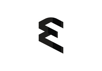 this is a letter E icon design
