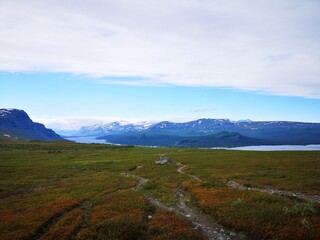 Naklejka premium Swedish mountain landscape