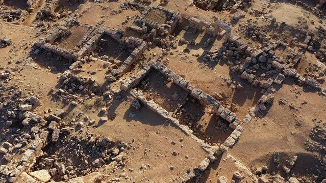 Sanliurfa, Harran area drone footage of ruins, oe01