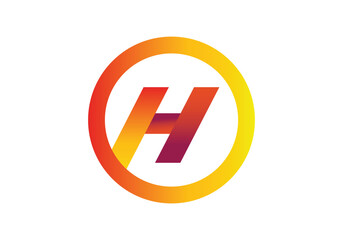 this is letter h icon design