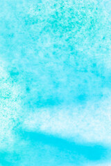 Obraz premium Blue watercolor on white paper canvas. Abstract art background