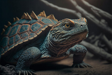 Turtle with rough skin