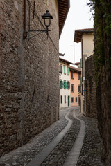 Fototapeta premium medieval city in Italy at sunny day