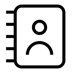 Contact Book line icon