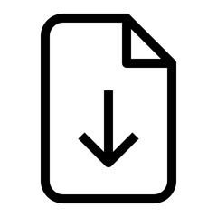 Fototapeta premium Download File line icon