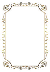 メニュー、表彰状、オリエント柄、アラベスク柄、ダマスク柄の飾り罫ビンテージのフレーム、エンブレム