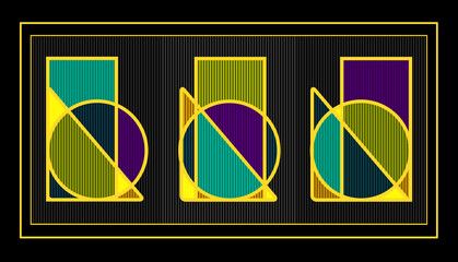 Simple Geometric Designs_Color Invert