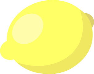 Icon lemon. Fresh lemon fruit. Isolated on white background.