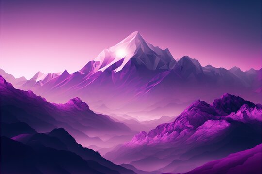 Purple Mountain mountain nature galaxy snowy mountains purple HD  phone wallpaper  Peakpx