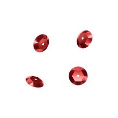 Lantejoulas vermelhas isoladas 