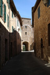 Fototapeta na wymiar Living in San Quirico d'Orcia, Tuscany Italy