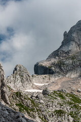 Mountain views in the Julian Alps in Slovenia, bovec