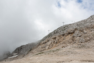 Mountain views in the Julian Alps in Slovenia,kanin
