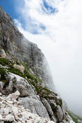 Mountain views in the Julian Alps in Slovenia,kanin