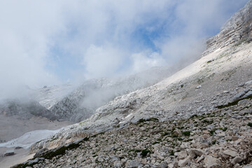 Mountain views in the Julian Alps in Slovenia,kanin