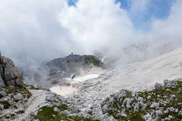 Mountain views in the Julian Alps in Slovenia,kanin