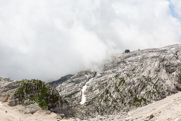 Mountain views in the Julian Alps in Slovenia,kanin
