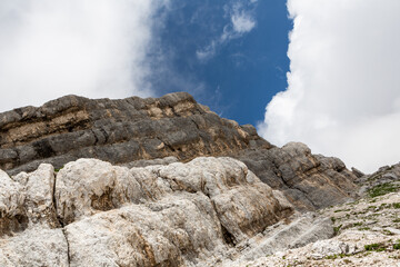 Mountain views in the Julian Alps in Slovenia,kanin