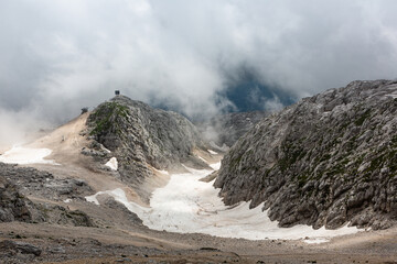 Mountain views in the Julian Alps in Slovenia,kanin