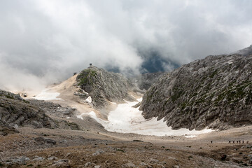 Mountain views in the Julian Alps in Slovenia,kanin