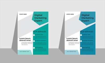 modern corporate Business flyer template design.
