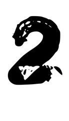 Rough Messy Dirty Print Mono Type Font Graphic