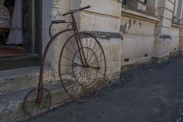 Fototapeta na wymiar Penny-Farthing Antique bicycle