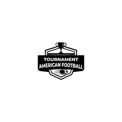 Logo design for football sports. Football championship logo.