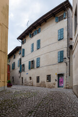 Mountain views in the Julian Alps in Slovenia