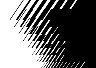 Vector transition from black to white with abstract lines. Black and white vector pattern. For interior design, printing, web design. Trendy vector background