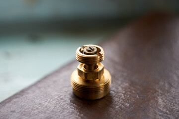 Photo of brass valve from gas meter