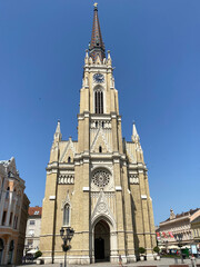 Fototapeta na wymiar Serbia Belgrade Stari Grad district of st. michael's cathedral, grad, orthodox, kalemegdan