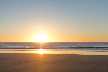 Fototapeta na wymiar Sun horizon on Gold coast