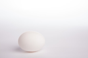 perfect white egg on white background