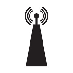 signal towers icon logo vector design template