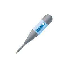 Еlectronic thermometer.Digital thermometer.Thermometer for measuring body temperature.Healthy temperature