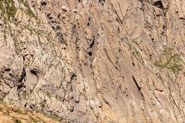 Hiking mountains rocks in the Pyrenees in summer
