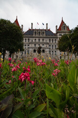 Fototapeta na wymiar New York state capitol building in Albany, New York