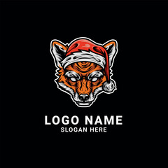 Fox Santa Graphic Logo Design