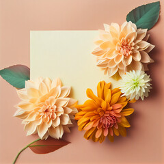 bouquet of flowers on a wooden background