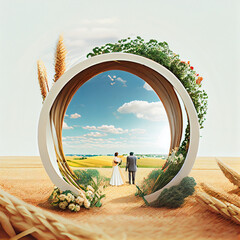 countryside weddingd ay