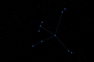 nightscape, night full of stars, constellation Aquila,  starry sky of the northern hemisphere