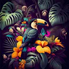 toucan in the jungle