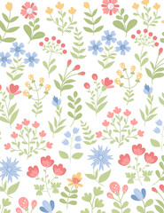 Floral pattern of flowers