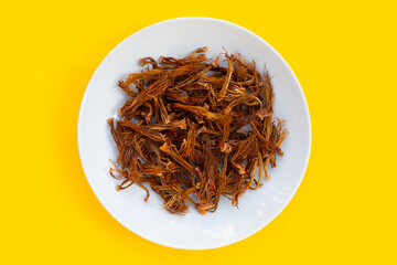Dried red cotton tree flower