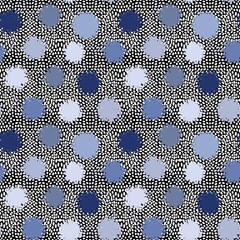 Abstract polka dots seamless fluffy circle pattern for wrapping paper and kids clothes print and fabrics and linens