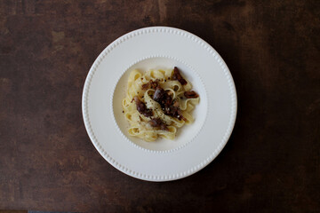 Traditional Italian Food, Alfredo Fettuccine Pasta
